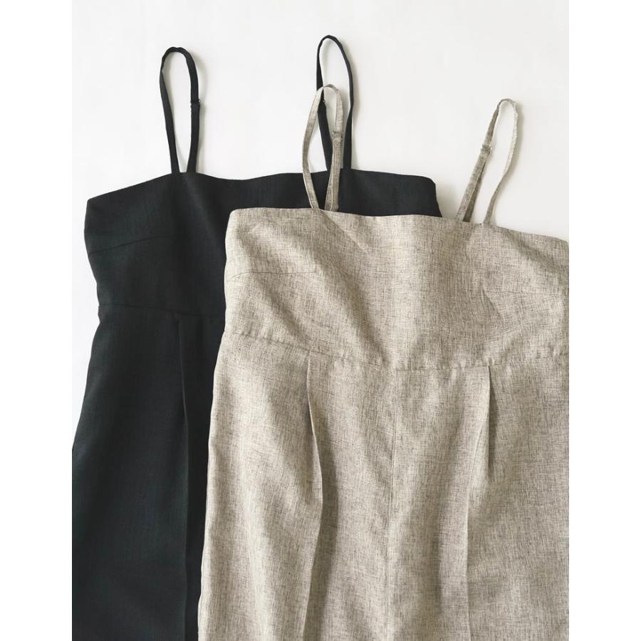 オールインワン レディース サロペット フルレングス キャミオールインワン ハイウエスト 低身長 高身長 オフィスカジュアル 2025春夏 | Re:EDIT | 03