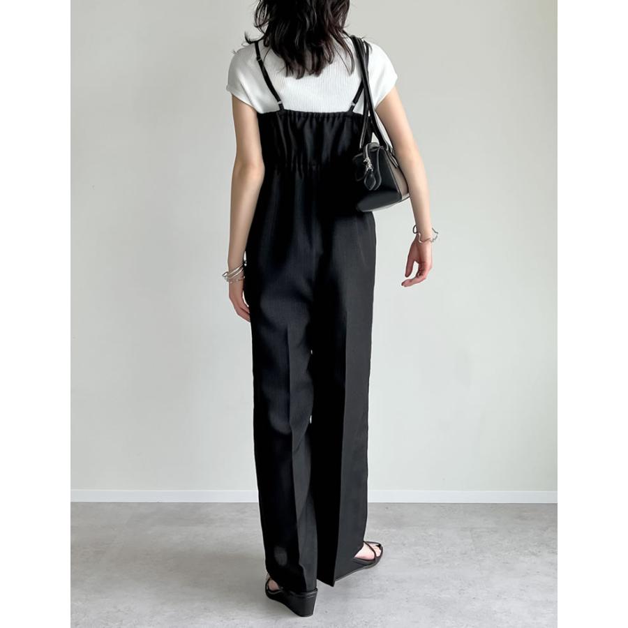 オールインワン レディース サロペット フルレングス キャミオールインワン ハイウエスト 低身長 高身長 オフィスカジュアル 2025春夏 | Re:EDIT | 10