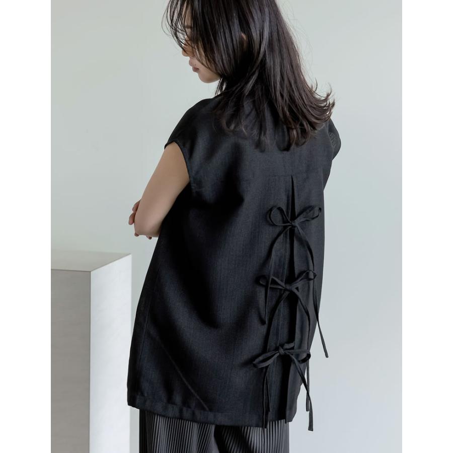 Re:EDIT ジャケット レディース ジレ ベスト テーラード リネン