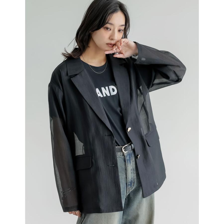 極美品.定価4.2万☆エストネーション バイカラージャケット 金ボタン 白×黒 Re:EDIT（リエディ） ジャケット レディース アウター テーラード