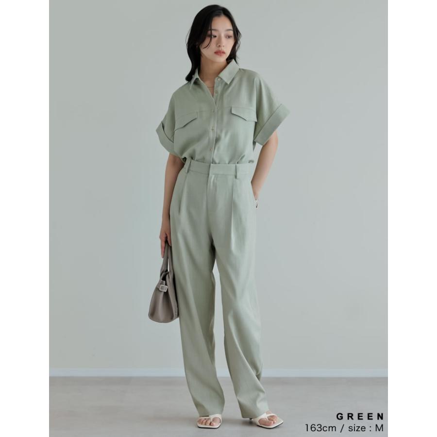 パンツ レディース バレルパンツ サマーパンツ カーブパンツ バックゴム お家で洗える 低身長 高身長 ポケットあり ベルトループ 2026春夏 | Re:EDIT | 22