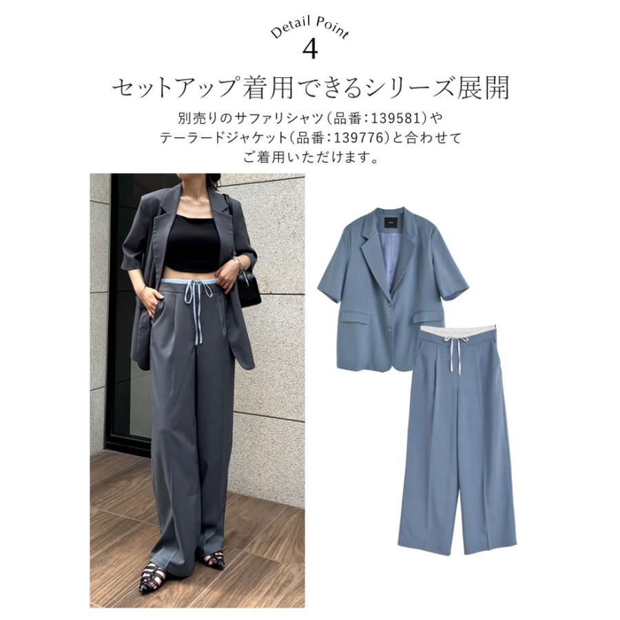 Re:EDIT（リエディ） スラックス レディース パンツ リネンライク