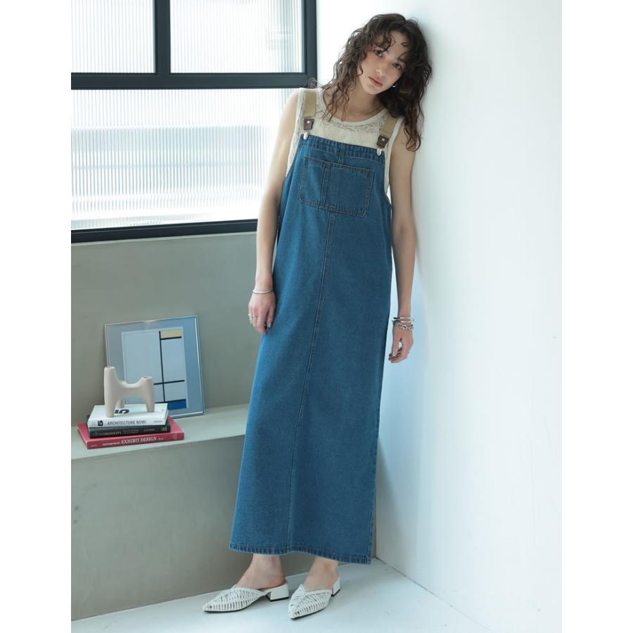 【美品】バーバリーブルーレーベル ジャンパースカート デニム ワンピース BURBERRY BLUE LABEL バーバリーブルーレーベル デニム