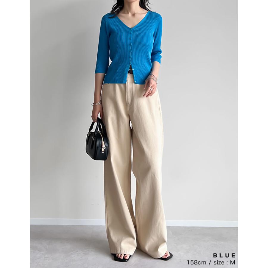 カーディガン レディース トップス シアートップス シアー シアーニット 二の腕隠し レーヨン100％ 2025春夏[mb] | Re:EDIT | 20