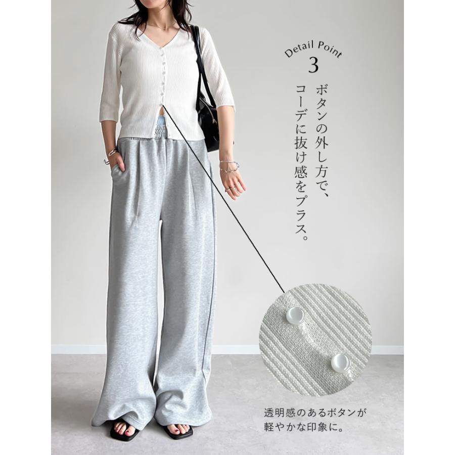 カーディガン レディース トップス シアートップス シアー シアーニット 二の腕隠し レーヨン100％ 2025春夏[mb] | Re:EDIT | 10