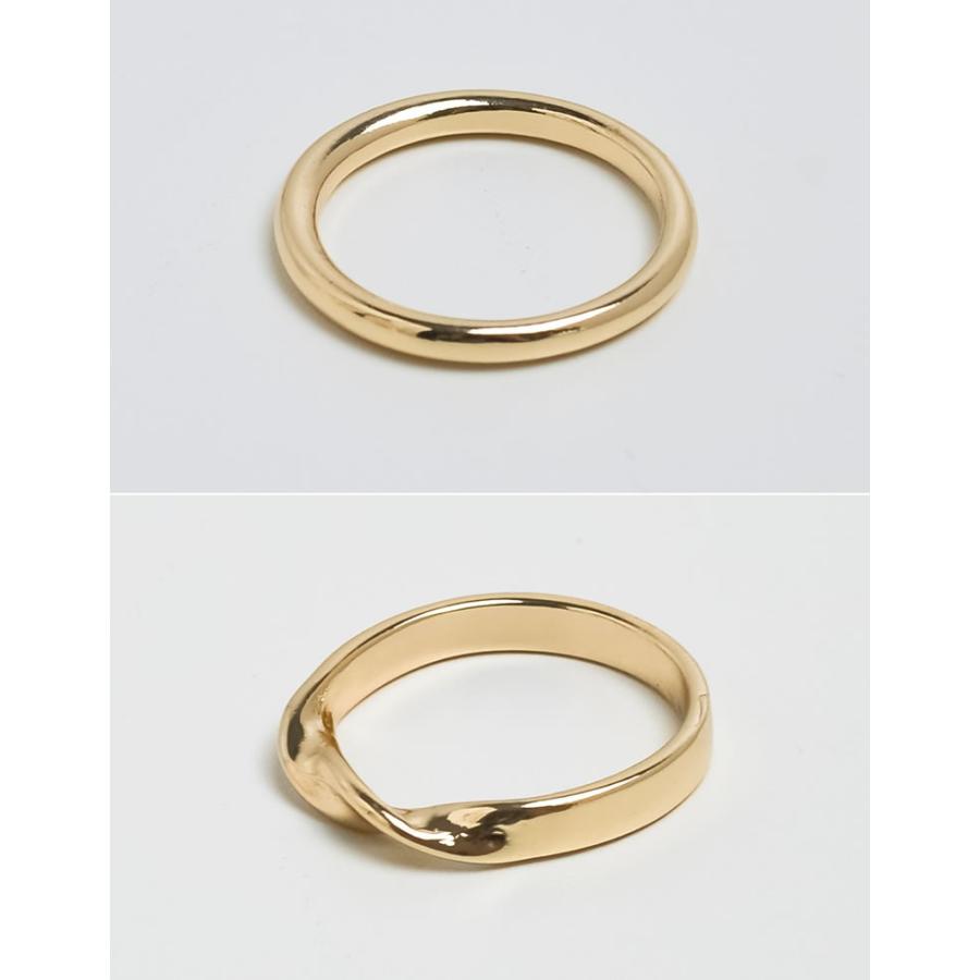 指輪 リング 3点セット セット アクセサリー ストーン シルバー ゴールド アクリル セパレート 春夏 返品交換不可[mb] | Re:EDIT | 11