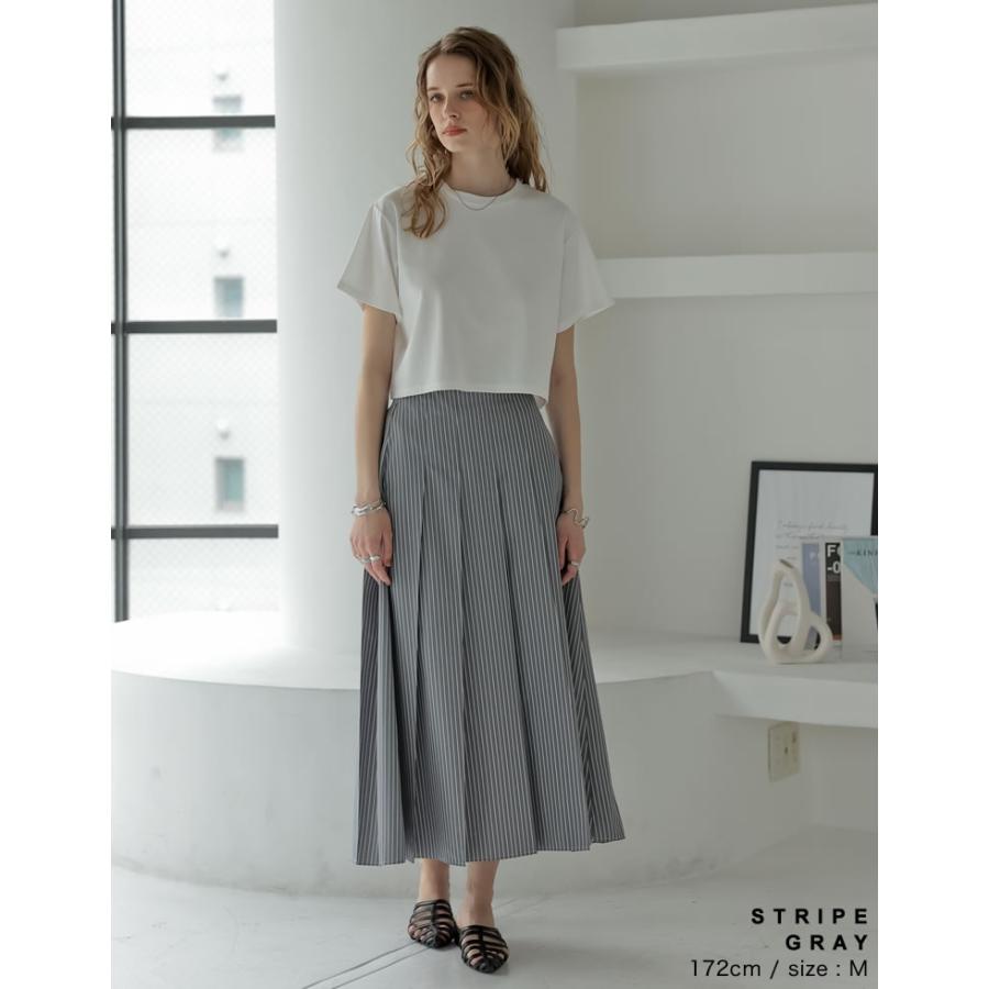 Re:EDIT（リエディ） スカート レディース ロング プリーツ フレア