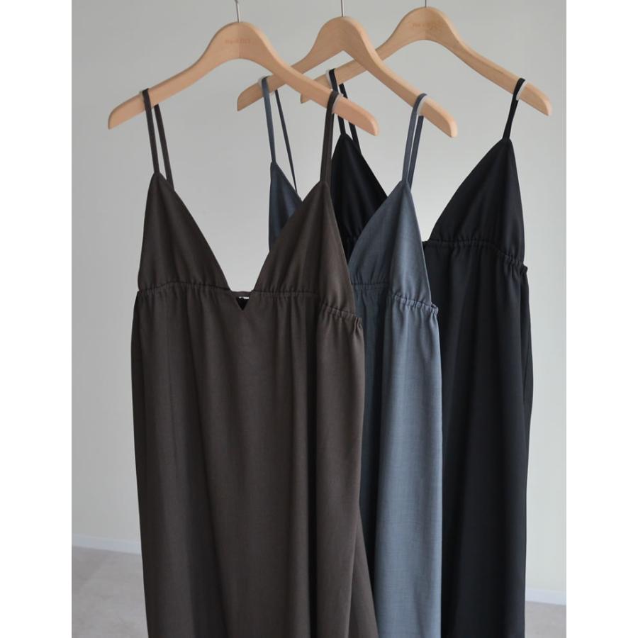 ワンピース キャミレディース サマーサマードレス リネンタッチ 肩紐調節可能 低身長 2025春夏 | Re:EDIT | 04