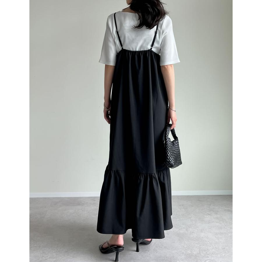 ワンピース キャミレディース サマーサマードレス リネンタッチ 肩紐調節可能 低身長 2025春夏 | Re:EDIT | 11