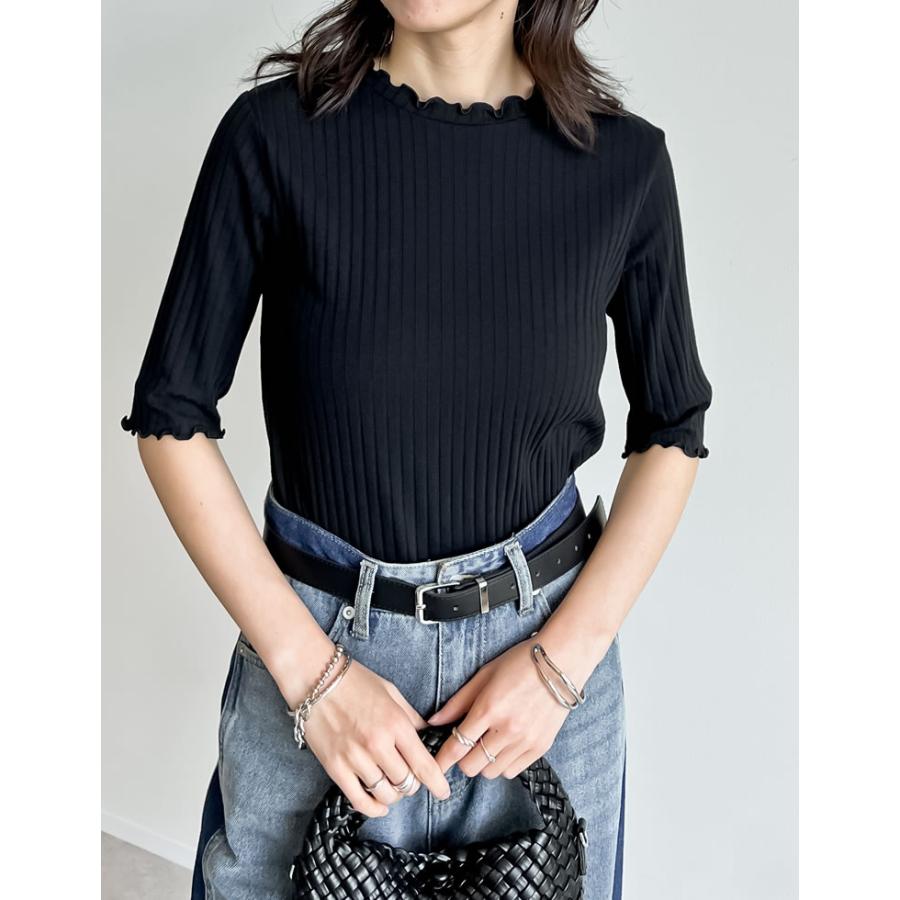 Re:EDIT（リエディ） Tシャツ レディース トップス リブカットソー