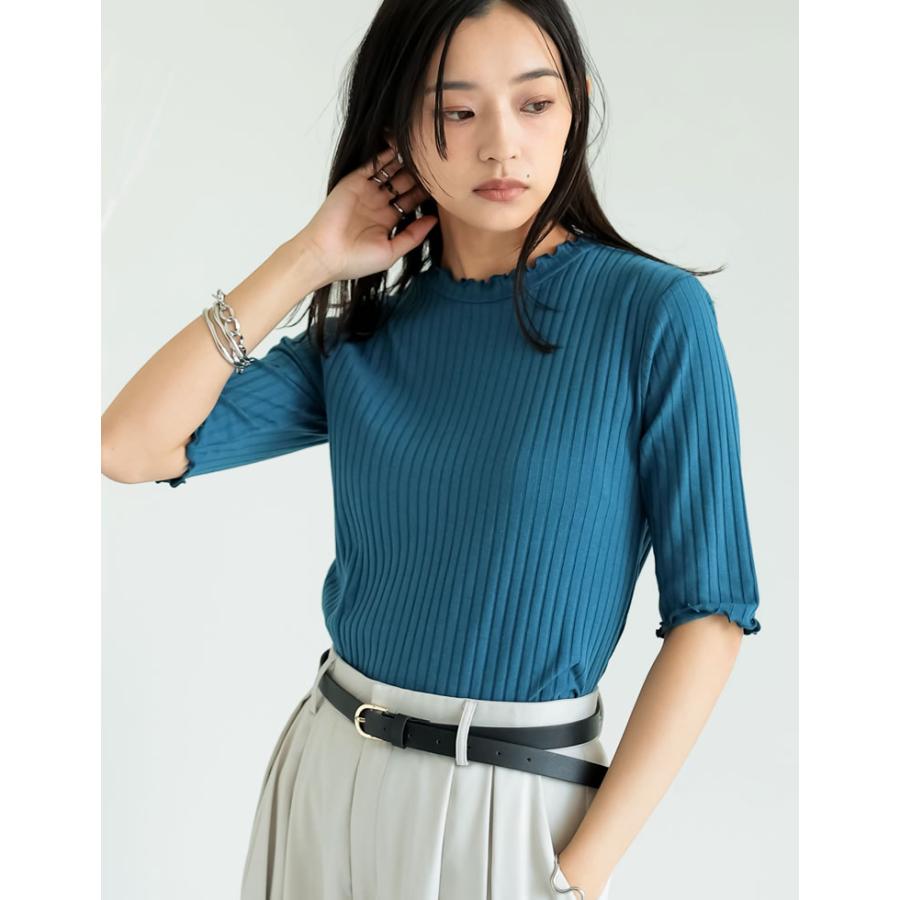 Re:EDIT（リエディ） Tシャツ レディース トップス リブカットソー
