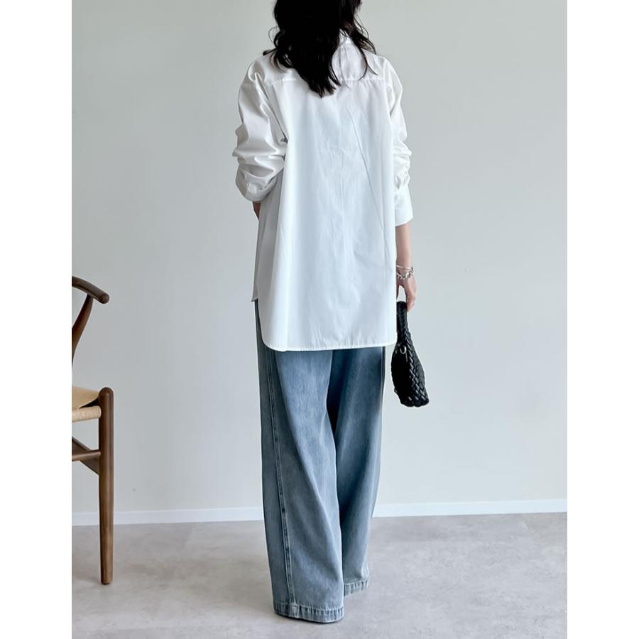 シャツ レディース トップス 長袖シャツ 汗染み防止 汗ジミ 汗じみ 羽織 羽織り 春夏[mb] | Re:EDIT | 14