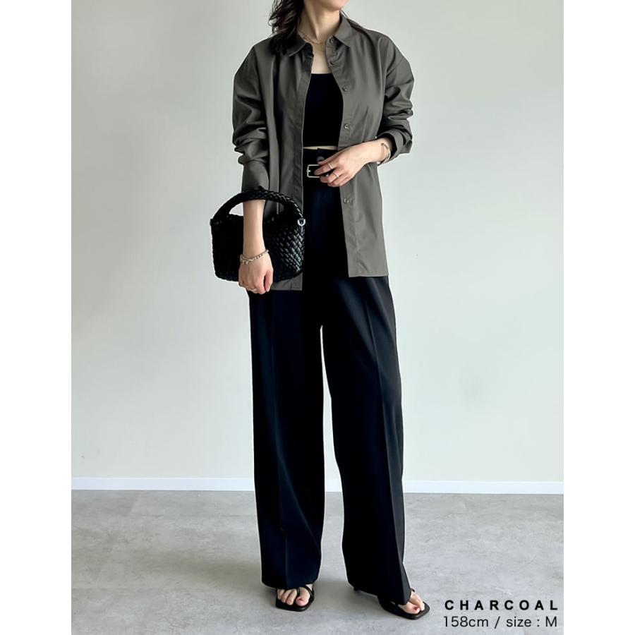 シャツ レディース トップス 長袖シャツ 汗染み防止 汗ジミ 汗じみ 羽織 羽織り 春夏[mb] | Re:EDIT | 15