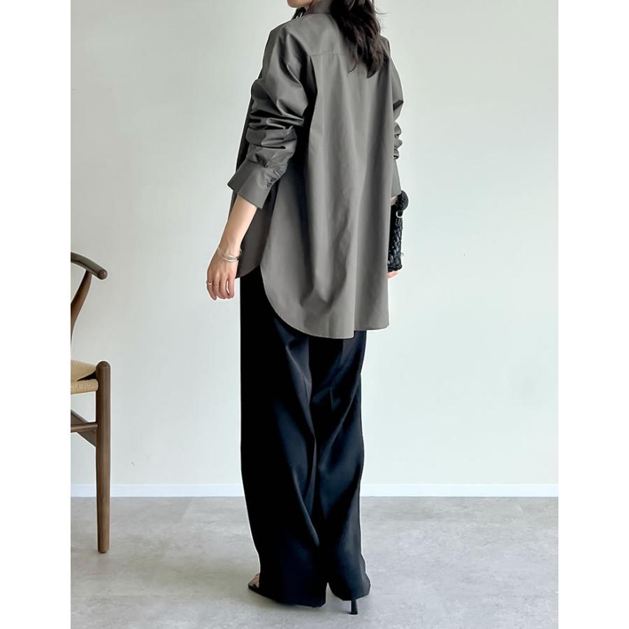 シャツ レディース トップス 長袖シャツ 汗染み防止 汗ジミ 汗じみ 羽織 羽織り 春夏[mb] | Re:EDIT | 17