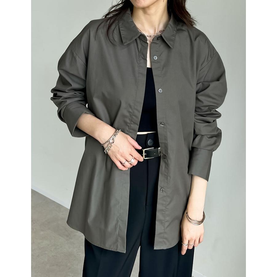 シャツ レディース トップス 長袖シャツ 汗染み防止 汗ジミ 汗じみ 羽織 羽織り 春夏[mb] | Re:EDIT | 07