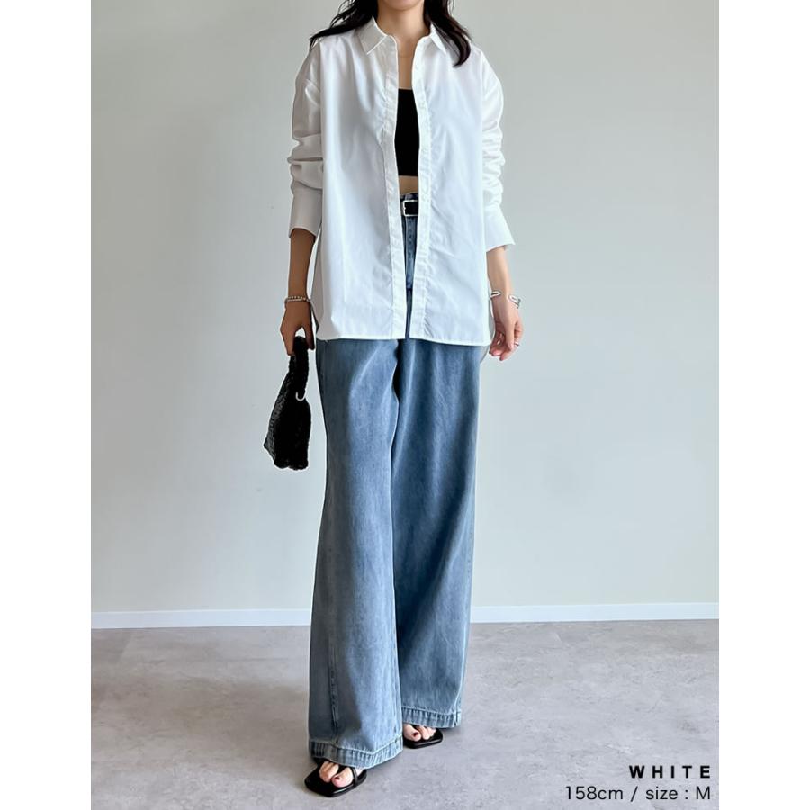 シャツ レディース トップス 長袖シャツ 汗染み防止 汗ジミ 汗じみ 羽織 羽織り 春夏[mb] | Re:EDIT | 12