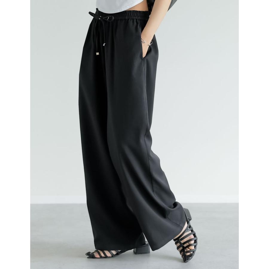 イージーパンツ レディース パンツ リネンライク ワイドパンツ セットアップ対応 低身長 高身長 2025春夏 | Re:EDIT | 16