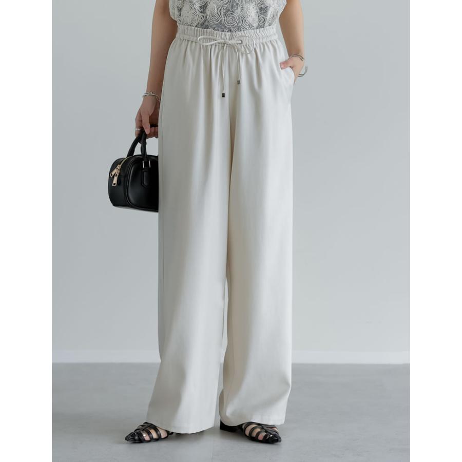 イージーパンツ レディース パンツ リネンライク ワイドパンツ セットアップ対応 低身長 高身長 2025春夏 | Re:EDIT | 10