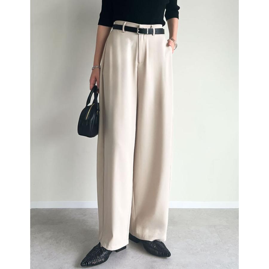 バレルレッグ レディース パンツ カーブパンツ 接触冷感 冷感 ひんやり 涼しい 軽量 低身長 高身長 2025春夏 | Re:EDIT | 15