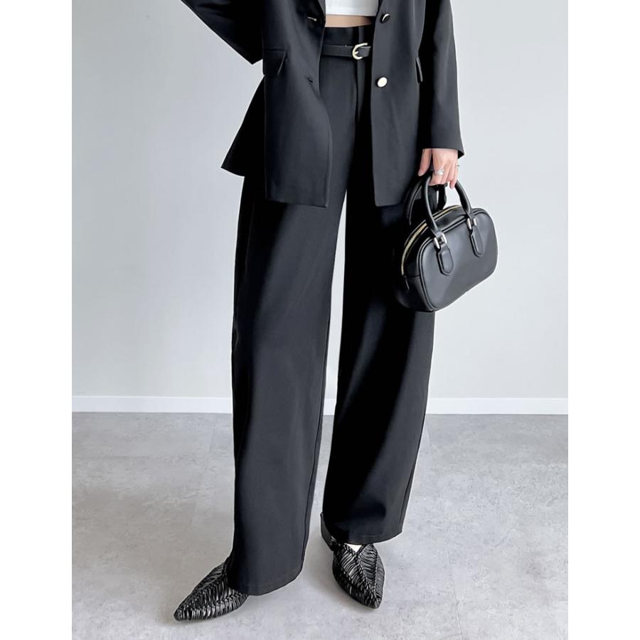 バレルレッグ レディース パンツ カーブパンツ 接触冷感 冷感 ひんやり 涼しい 軽量 低身長 高身長 2025春夏 | Re:EDIT | 13