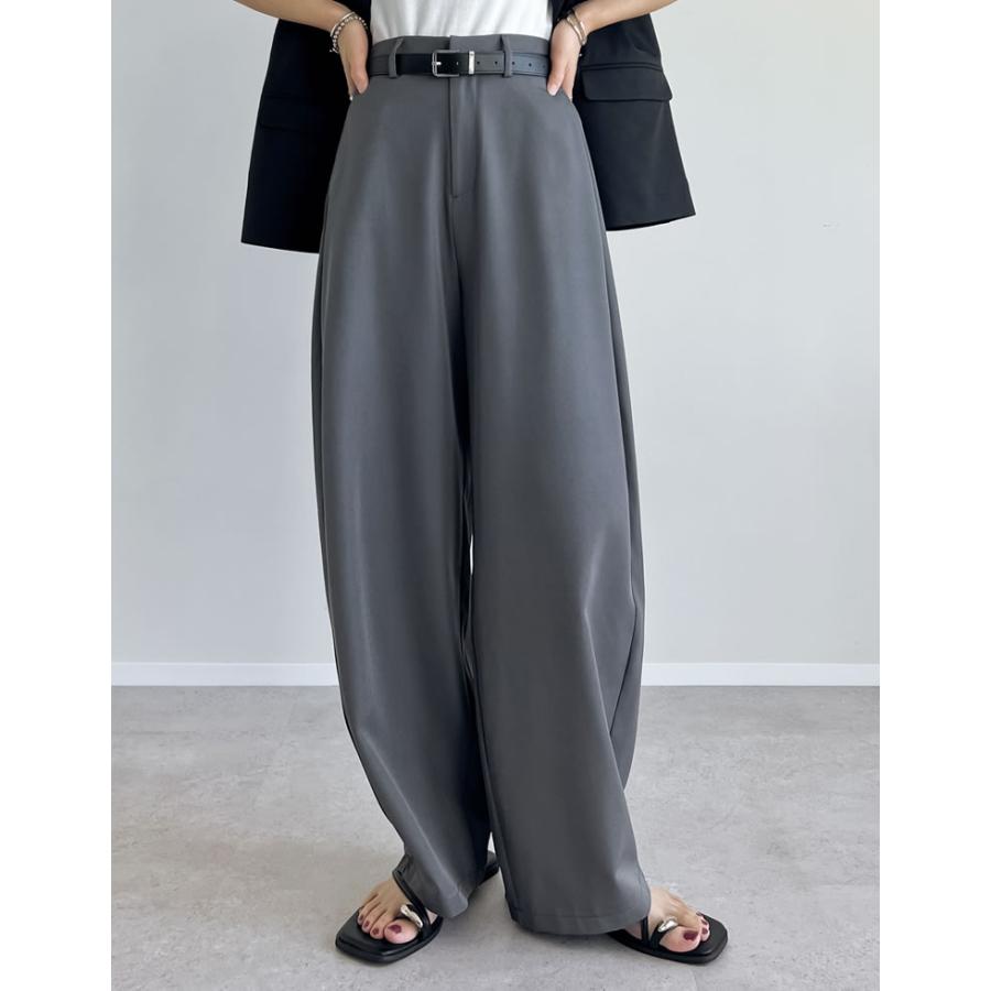 バレルレッグ レディース パンツ カーブパンツ 接触冷感 冷感 ひんやり 涼しい 軽量 低身長 高身長 2025春夏 | Re:EDIT | 14