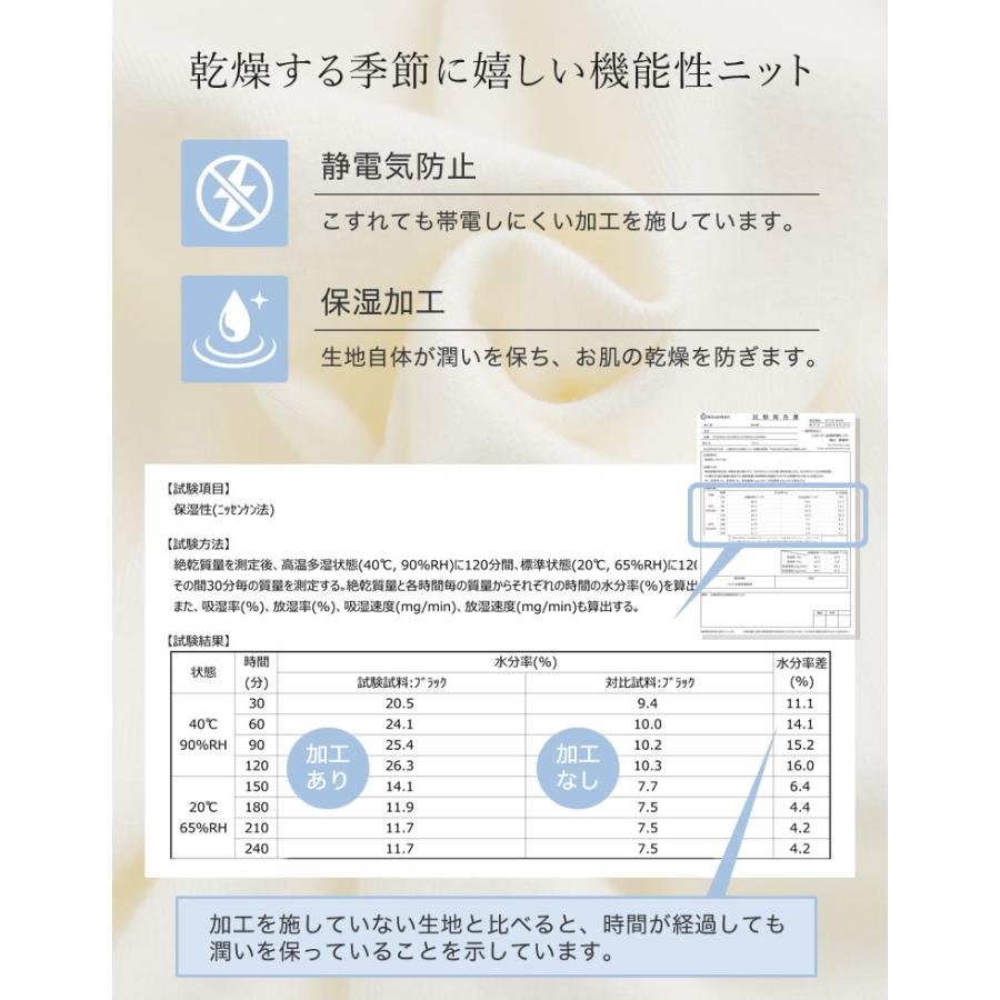 ニット トップス セーター 長袖 レディース 7色 2サイズ 選べる カラーニット クルーネック 静電気防止 乾燥対策 秋冬 | Re:EDIT | 14