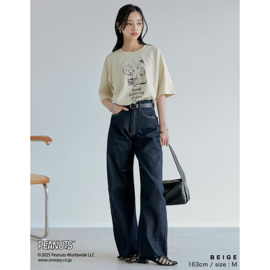 Re:EDIT（リエディ） Tシャツ SNOOPY PEANUTS スヌーピー ピーナッツ