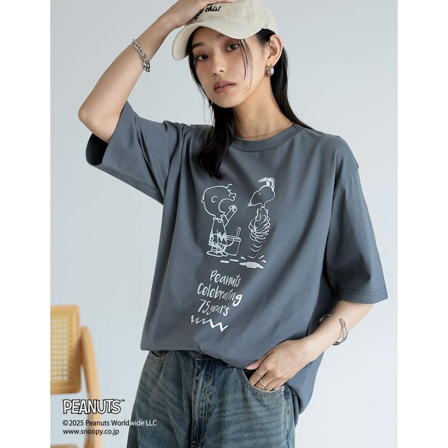 Re:EDIT（リエディ） Tシャツ SNOOPY PEANUTS スヌーピー ピーナッツ