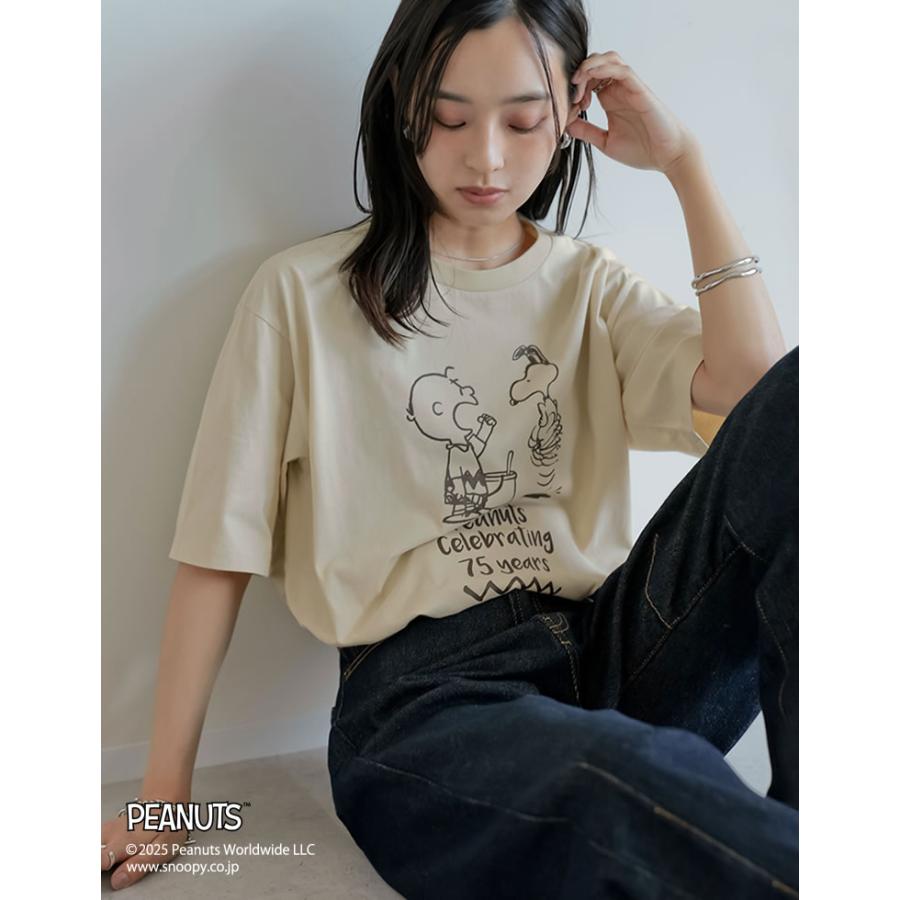 Re:EDIT（リエディ） Tシャツ SNOOPY PEANUTS スヌーピー ピーナッツ