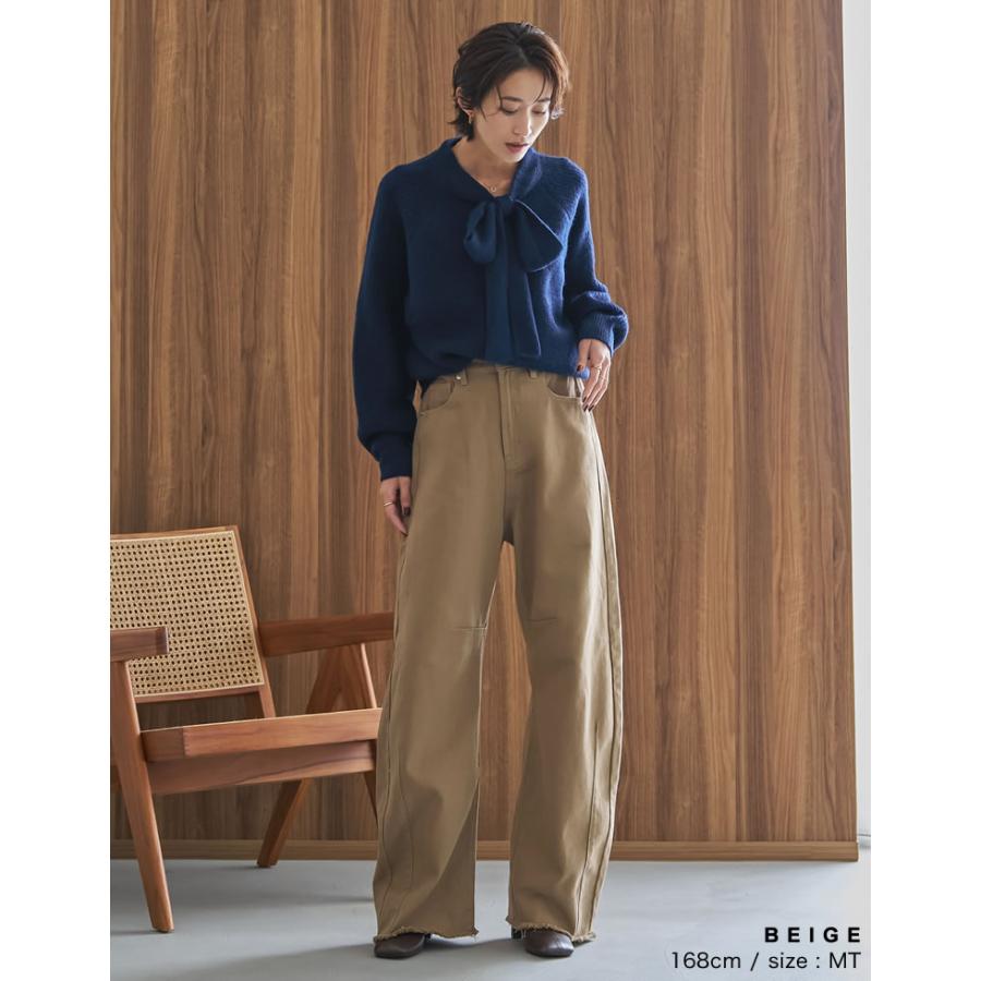 Re:EDIT（リエディ） パンツ レディース カーブパンツ 低身長 高身長