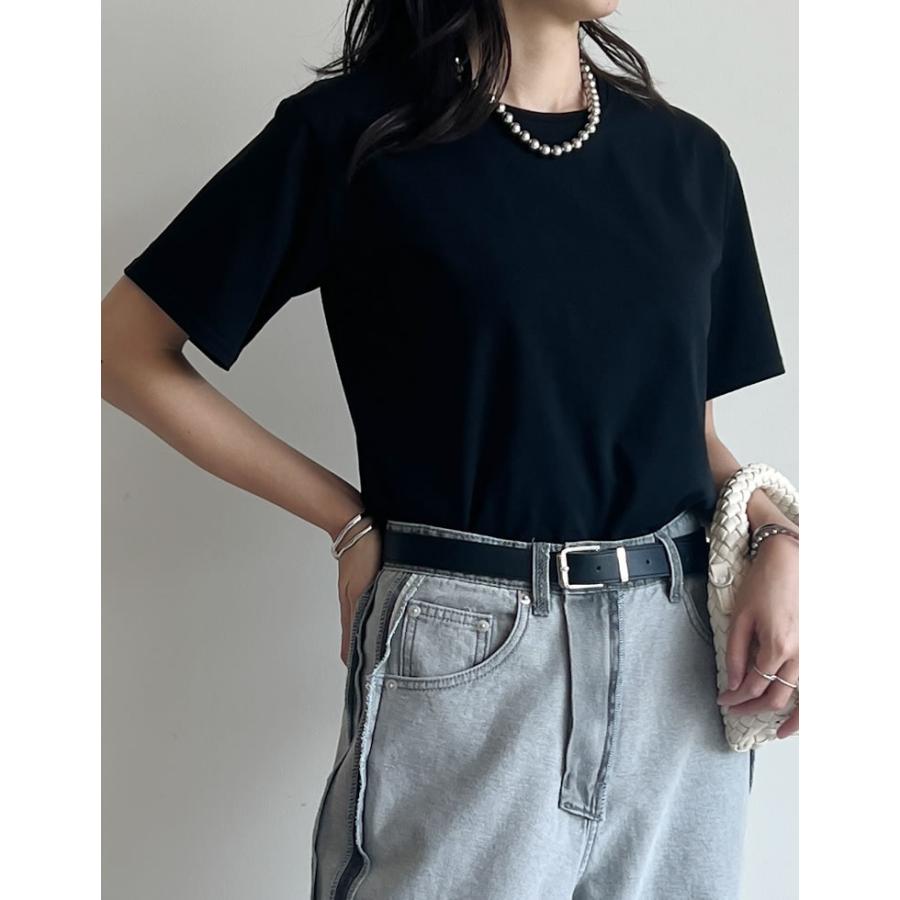 Tシャツ レディース トップス カットソー 半袖 汗じみ防止 撥水 防水 UVカット 紫外線カット 両面撥水 春夏[mb] | Re:EDIT | 13