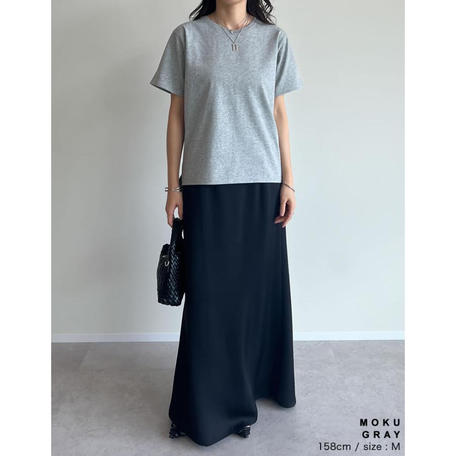 Tシャツ レディース トップス カットソー 半袖 汗じみ防止 撥水 防水 UVカット 紫外線カット 両面撥水 春夏[mb] | Re:EDIT | 14