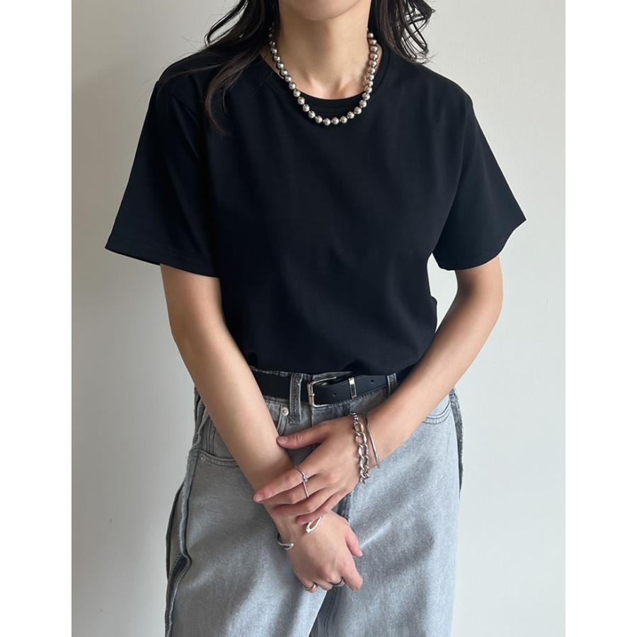 Tシャツ レディース トップス カットソー 半袖 汗じみ防止 撥水 防水 UVカット 紫外線カット 両面撥水 春夏[mb] | Re:EDIT | 04