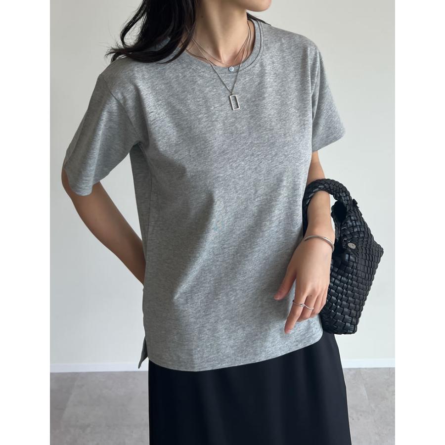 Tシャツ レディース トップス カットソー 半袖 汗じみ防止 撥水 防水 UVカット 紫外線カット 両面撥水 春夏[mb] | Re:EDIT | 05