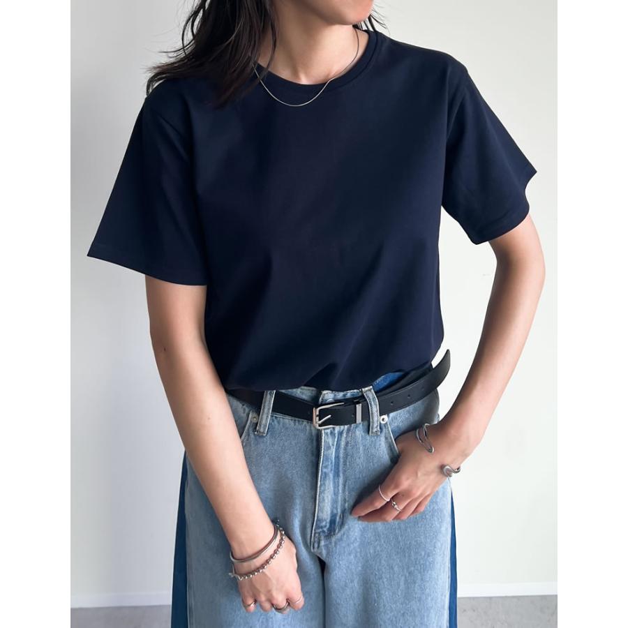 Tシャツ レディース トップス カットソー 半袖 汗じみ防止 撥水 防水 UVカット 紫外線カット 両面撥水 春夏[mb] | Re:EDIT | 06