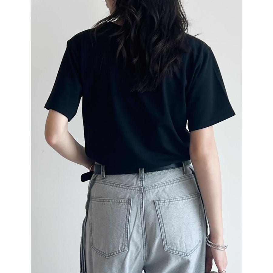 Tシャツ レディース トップス カットソー 半袖 汗じみ防止 撥水 防水 UVカット 紫外線カット 両面撥水 春夏[mb] | Re:EDIT | 12