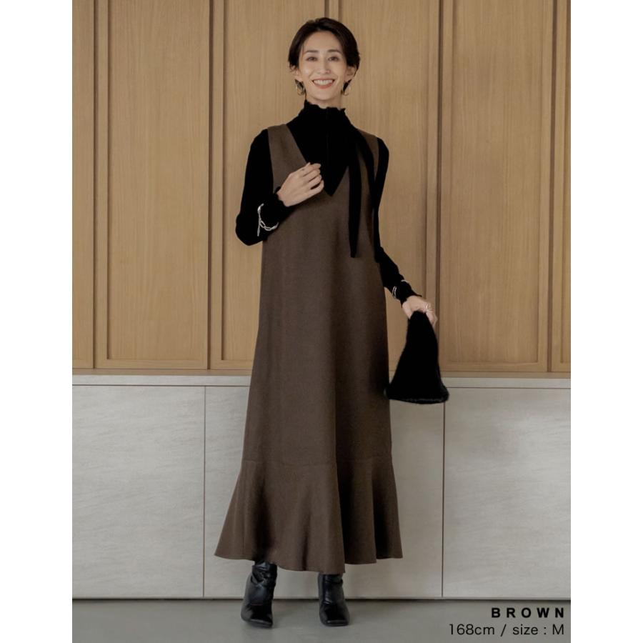 Re:EDIT（リエディ） ジャンパースカート ワンピース ロング丈