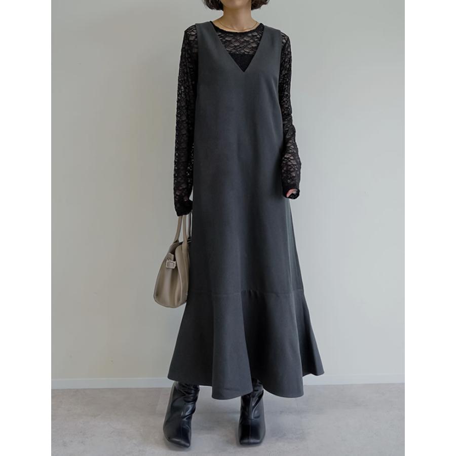 Re:EDIT（リエディ） ジャンパースカート ワンピース ロング丈