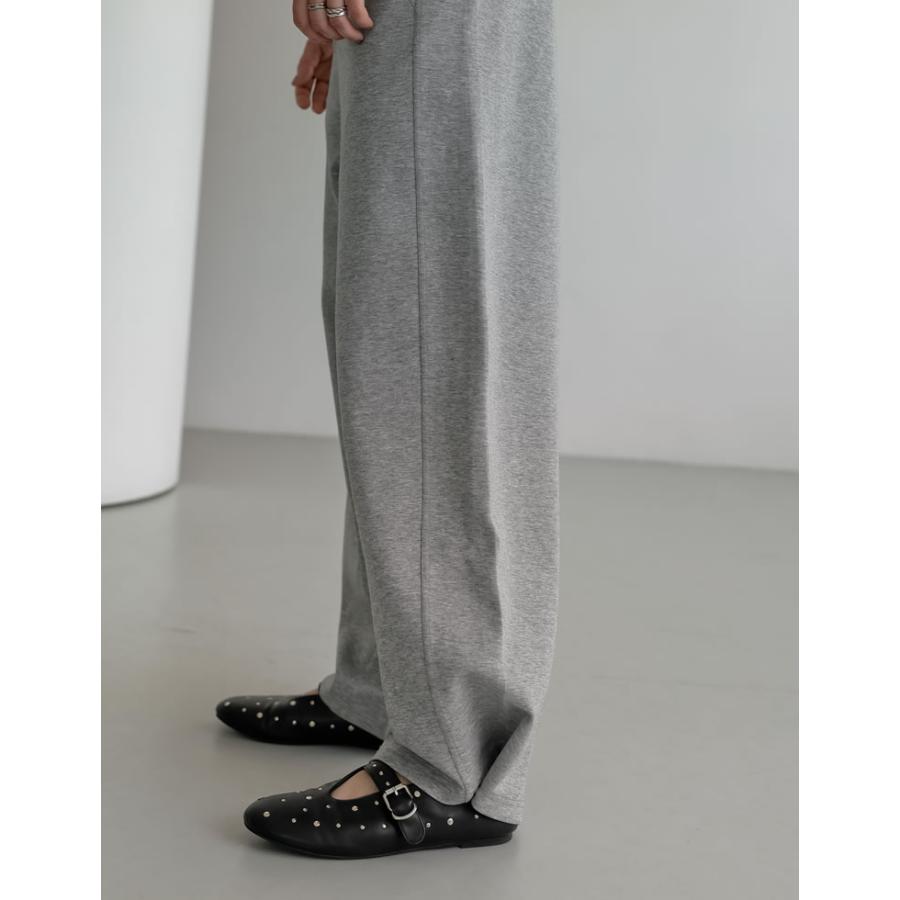 パンツ カーブパンツ ワイドパンツ レディース 2色 低身長 高身長 スウェットパンツ ダンボール 2WAY 洗える 2025秋冬 | Re:EDIT | 13