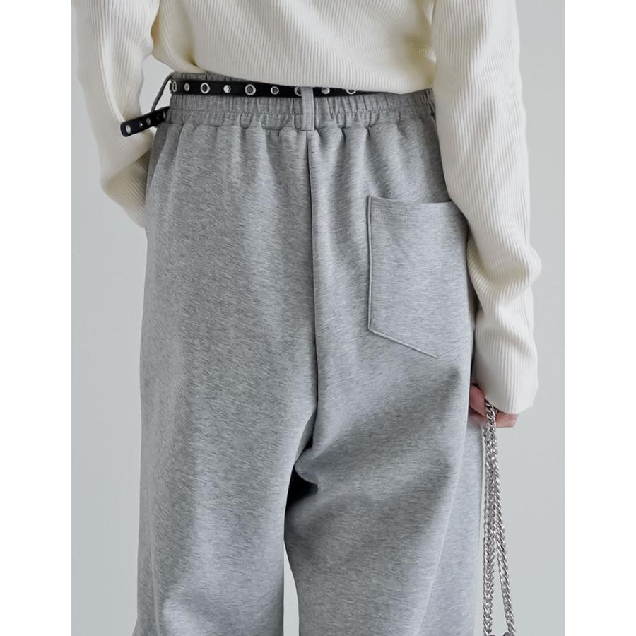 パンツ カーブパンツ ワイドパンツ レディース 2色 低身長 高身長 スウェットパンツ ダンボール 2WAY 洗える 2025秋冬 | Re:EDIT | 17