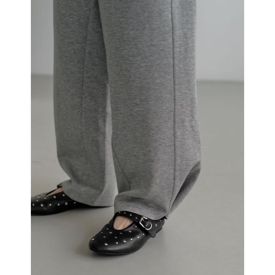 パンツ カーブパンツ ワイドパンツ レディース 2色 低身長 高身長 スウェットパンツ ダンボール 2WAY 洗える 2025秋冬 | Re:EDIT | 11