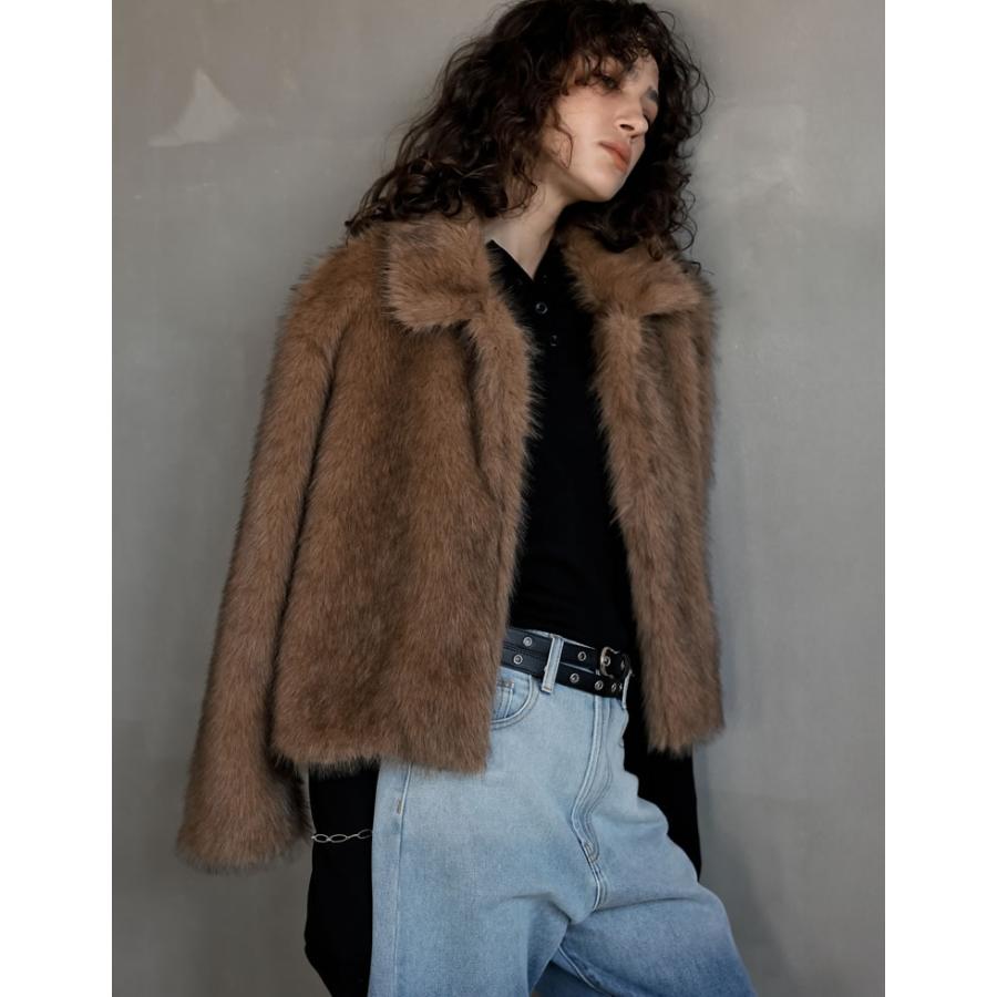 ファー ジャケット コート アウター 水色 原宿 デコラ ファー ジャケット コート アウター 水色 原宿 デコラ - メルカリ