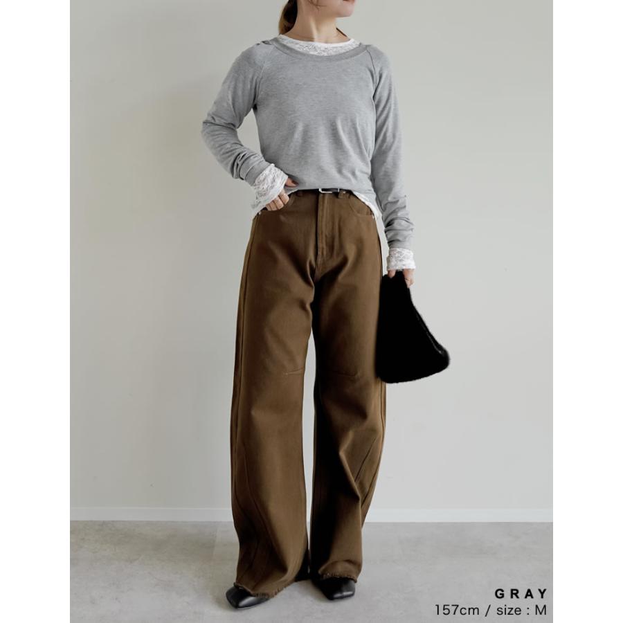 Re:EDIT（リエディ） トップス カットソー Tシャツ 長袖 レディース