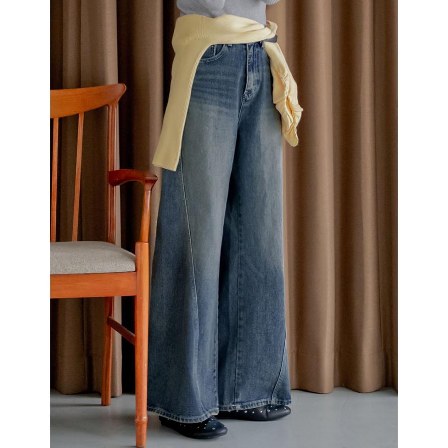 ムーミンデザイン ワイドレッグデニムパンツ ニュース パンツ | ムーミン公式サイト