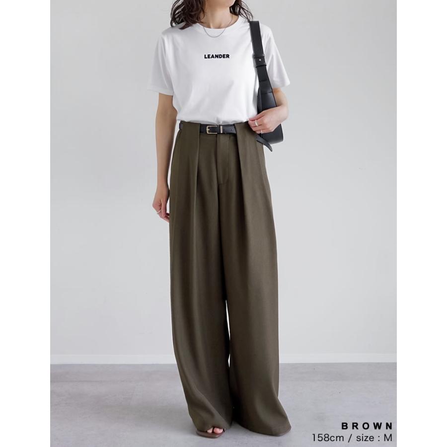 Re:EDIT（リエディ） ワイドパンツ レディース パンツ 低身長 高身長