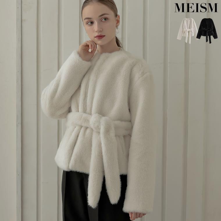 MEISM（ミズム） コート ミドル アウター レディース 2色 M/L ファー