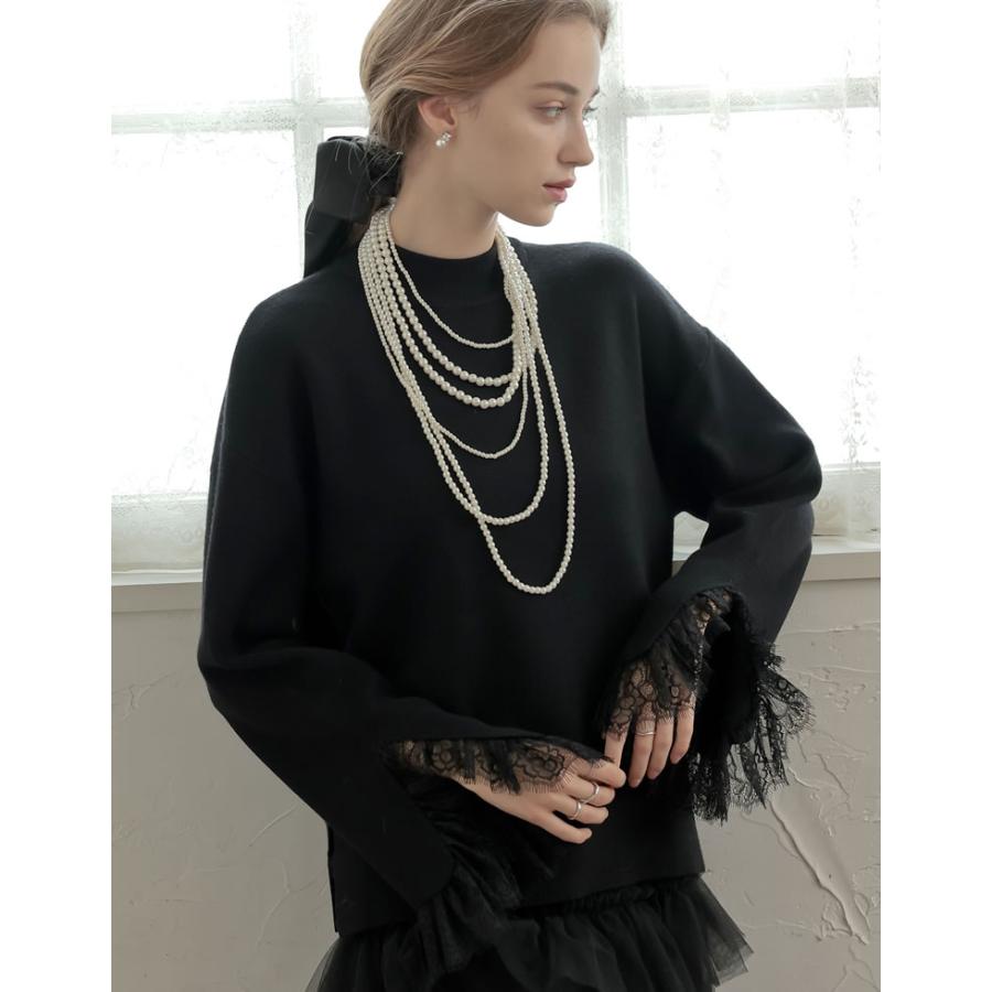 MEISM（ミズム） トップス ニット 長袖 レディース 3色 M/L レース