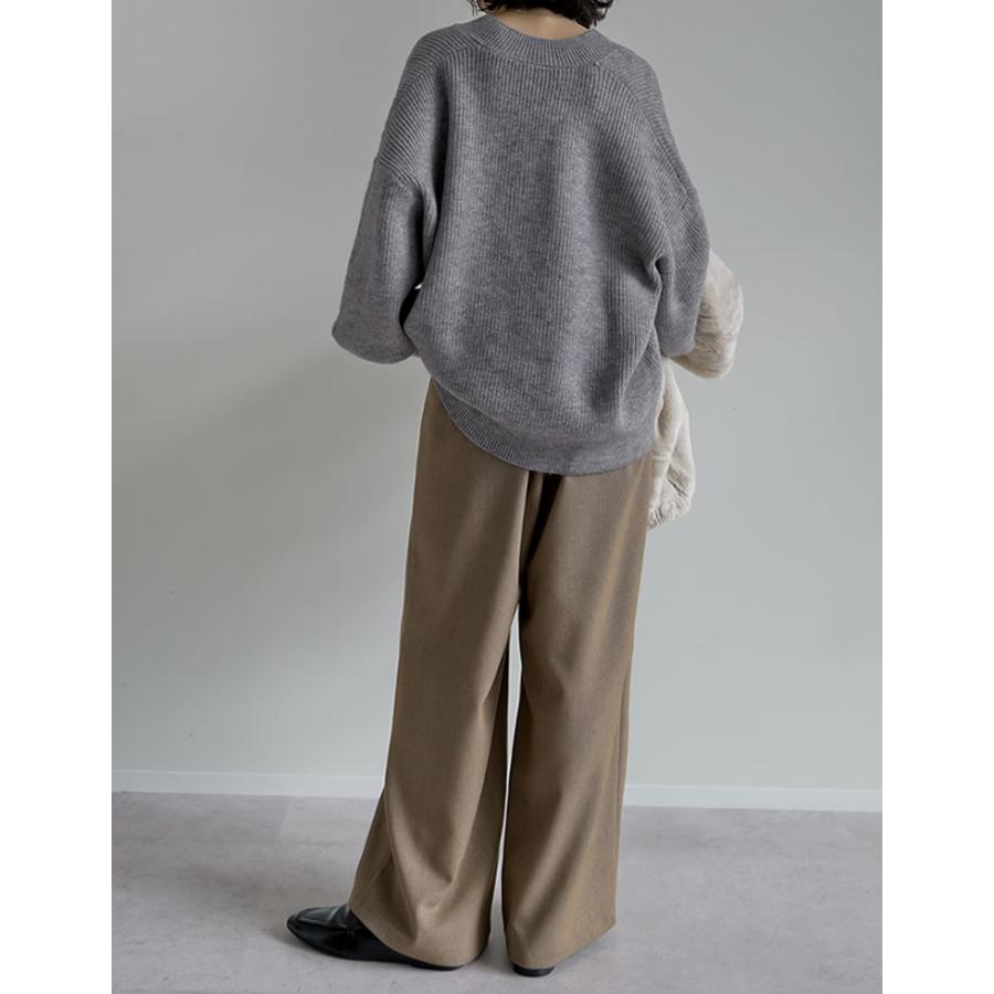 Re:EDIT（リエディ） パンツ ワイドパンツ タックパンツ レディース 4
