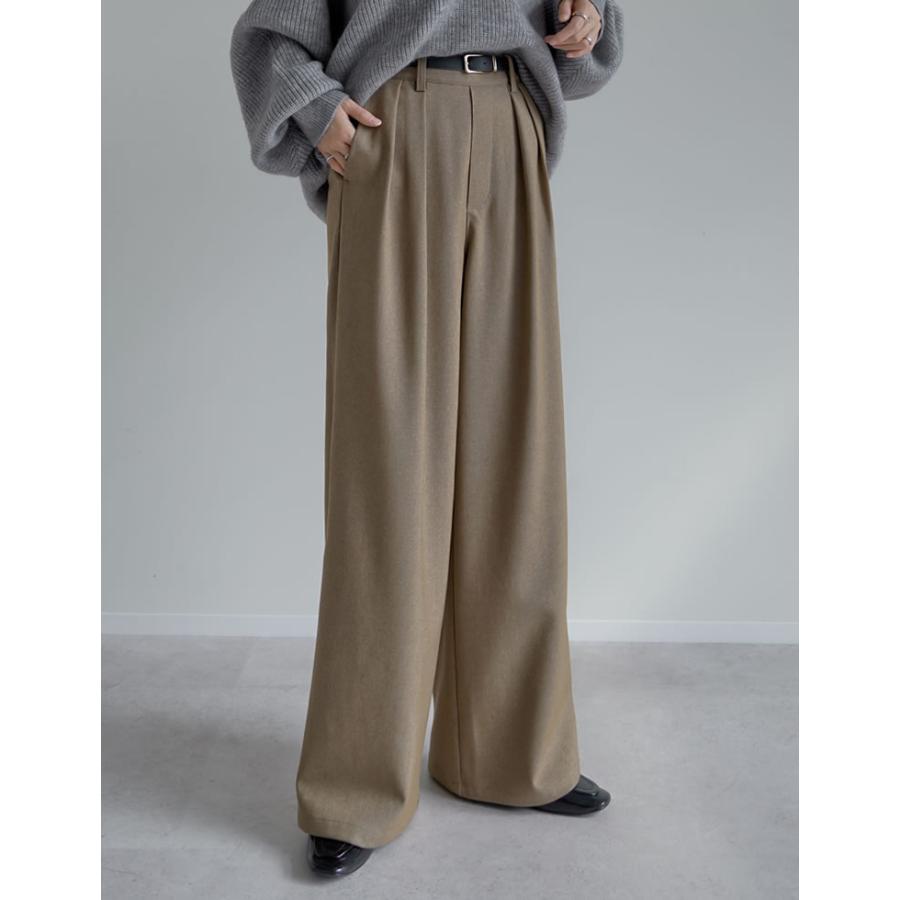 Re:EDIT（リエディ） パンツ ワイドパンツ タックパンツ レディース 4