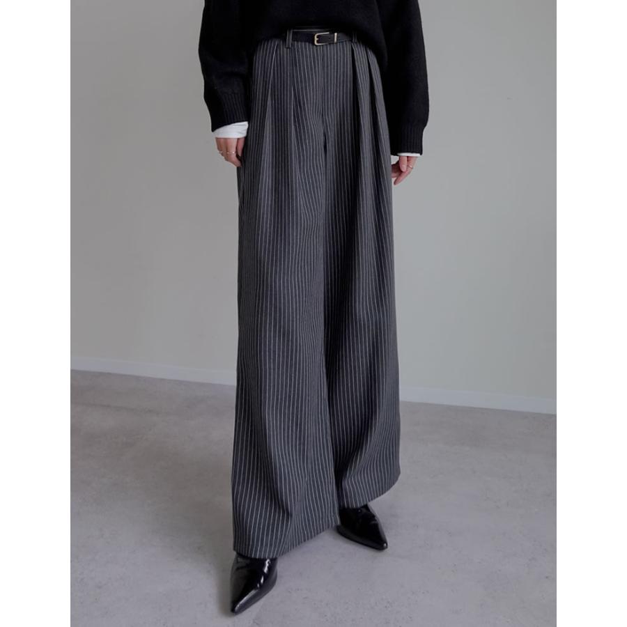 Re:EDIT（リエディ） パンツ ワイドパンツ タックパンツ レディース 4